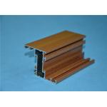Powder Coated Standard Wood Grain Aluminium Extrusion Profiles 6063-T5 for sale