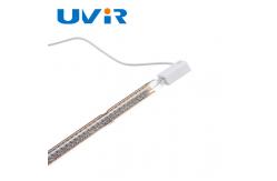China Gold Coating Quartz Infrared Halogen Lamp Single tube 230V 1200W supplier