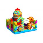 Digital Painting Colorful Candy 6x6.5x5.8m Inflatable Fun Park for sale