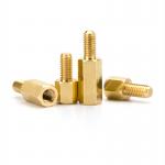 Customized PCB Spacers Brass Threaded Hexagon Studs M2.5 M3 M6 Male Female Standoff for sale