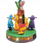 4 Seats Carousel Kiddie Ride , Horse Carousel Ride Durable Painting for sale