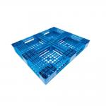 Warehouse 4 Way Plastic Pallet 1200 X 1000 PE Single Side Stacking for sale