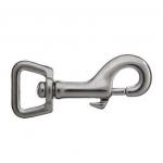 Zinc alloy diecast nickel plated square swivel eye bolt snap hook