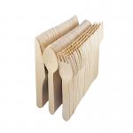 Premium Biodegradable bamboo eco-friendly disposable cutlery customized nature wooden utensils for sale
