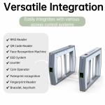Stainless Steel 304 Swing Turnstile Gate with IP65 Waterproof and Military-Grade Durability