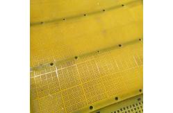 China Square Polyurethane Rubber Tension Screen With Hooks For Mine And Quarry supplier