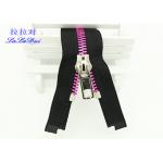 Auto Locking Slider Two Way Open Ended Zip , Novelty 2 Way Separating Zipper Metal  For Hoodies / Cardigan for sale