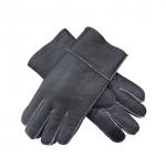 Sheepskin Mens Leather Smart Gloves , Winter Mens Lined Leather Gloves for sale