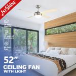 110-240V/50Hz-60Hz 2- 42 Inch Modern Ceiling Fan with Remote Control and LED Light for sale