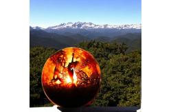 China Outdoor Fire Pit Sphere Steel Fire Pit 6mm Thickness Customized supplier