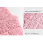 Pink Colour 25kg/cbm 3D Foam Wall Stickers CE certification for sale
