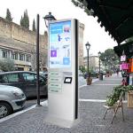 Advertising Public Coin Operated Multi Cell Phone Charging Kiosk With Safe Lock Box