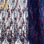 Multicolor Bridal High Quality African Lace Fabric Glitter Embroidery Sequin Lace for sale