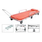 aluminum alloy ambulance stretcher trolley manual emergency stretcher cart for patient transport  With 6 Wheels for sale