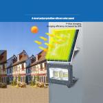 Flashing Remote Control SMD5050 LED Solar Floodlight Environmental Protection