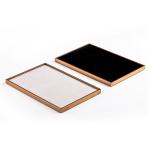 Golden Velvet Jewelry Tray Stackable Showcase Velvet Display Tray For Luxury Store for sale