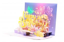 China Customized 3D Pop Up Greeting Card Accepted OEM Service for Standard Occasion supplier
