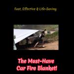Thermal Resistance Car Fire Blanket Most Efficient On EVs Or LI Fires for sale
