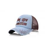 Denim Brown Cute Baseball Caps For Women , Female Monogrammed Baseball Hats for sale