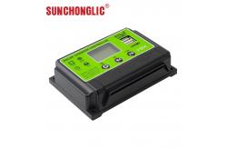China Intput 20A PWM Solar Charger Controllers 2A Output 12v 24v Solar Charge Controller supplier