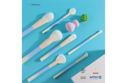 China 7PCS Travel Cosmetic Makeup Brushes Sets With Plastic Handle Eco Friendly supplier