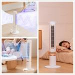 Rechargeable Tower Oscillating Fan Powerful 10000mAh Remote Control Fan for sale