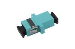 China SC OM3 SX Adapter With Flange Fiber Optic Adapter/Coupler supplier