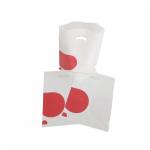 Durable Eco Friendly Recyclable Plastic T Shirt Bags With Flat Perforated Handles for sale