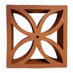 Red Brick Breeze Blocks Concrete Screen Wall Sun Wall Hollow Brick Wall Design for sale