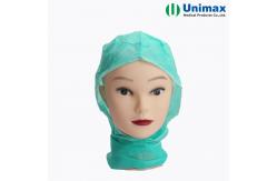 China Disposable Non Woven Astronaut Cap With Attached Scarf To Wrap Neck supplier