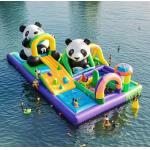 Commercial Bounce House Inflatable Castle For Children Water Park Game Panda Water Slide for sale
