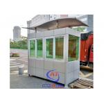 Color Steel Structure Outdoor Prefab Guard House Outdoor Security Booth for sale
