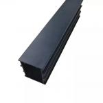 Black Aluminum Extruded Channel Structural Curtain Track Building Materials
