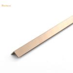 304 Stainless Steel Corner Edge Trim L Slot Gold Mirror Finished Decorative for sale