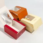 Wholesale customization with logo transparent window cake and pastry packaging baking box
