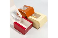 China Wholesale customization with logo transparent window cake and pastry packaging baking box supplier