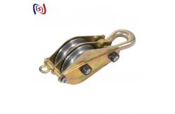 China 30kn Conductor Stringing Tools Steel Hoisting Tackle Block Pulley For Lifting supplier