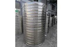China Threaded Insulated vertical stainless steel water tank With 80 degree Temperature supplier