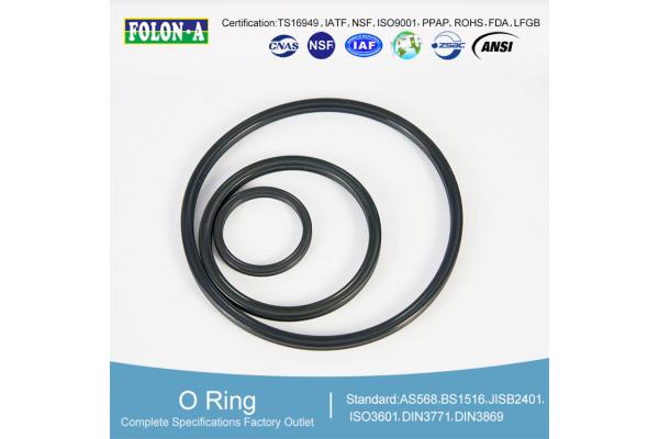 Abrasion Resistant Synthetic Rubber O Rings 50-90 Shore Hardness