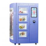 360 Rotation Flower Vending Machine With Transparent Shelf Refrigerated Humidification System for sale
