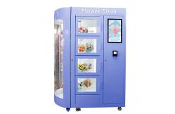 China 360 Rotation Flower Vending Machine With Transparent Shelf Refrigerated Humidification System supplier