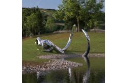 China 5.3m High Mirror Polished Stainless Steel Public Mammoth Sculpture supplier