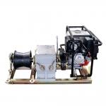 5000kg 5Ton Petrol Cable Pulling Winch Machine With Belt Driven for sale