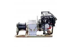China 5000kg 5Ton Petrol Cable Pulling Winch Machine With Belt Driven supplier