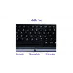 103 Keys Metal Trackball Keyboard Electrophoretic Black IP65 Dust Proof
