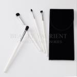 Soft Bristles 4pieces Eyeshadow Makeup Brush Kit White Wooden Handle for sale