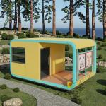 Fuqian Smart Apple Cabin Fast Construted Waterproof Steel Sandwich Panel Container House For Hotels Offices for sale