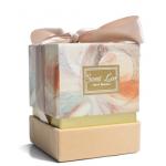 Handmade Small Wedding Jewelry Packaging Box With Pink Ribbon for sale