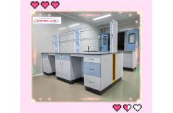 China Adjustable Glass Shelf Lab Workbenches With Multi Functional Socket supplier