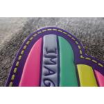 Professional Embossed Custom Tpu Patch  / 3D Rubber Patches Pantone Color for sale